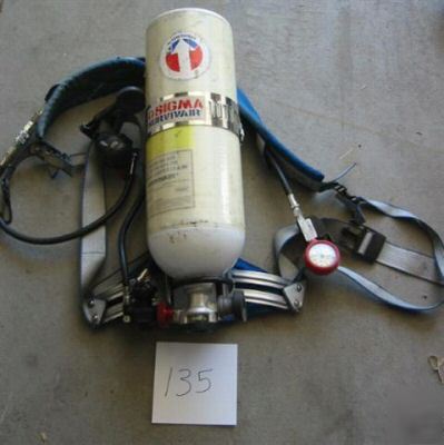 Survivar sigma firefighter scba 2216 30 min pack bottle
