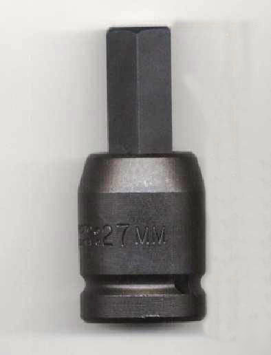 Metric hex bit socket 1IN.dr. x 22MM hex