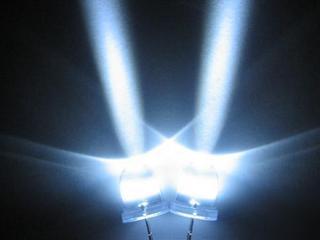 500PCS 10MM ultra bright white led w/ 15DEG 130000MCD