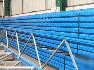 5 bays of apex pallet racking 6M high - 2.5M beams