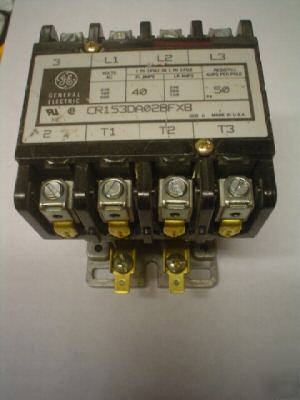 Ge contactor:4 pole 40/50 amp 208-240V m# CR153DA028FXB