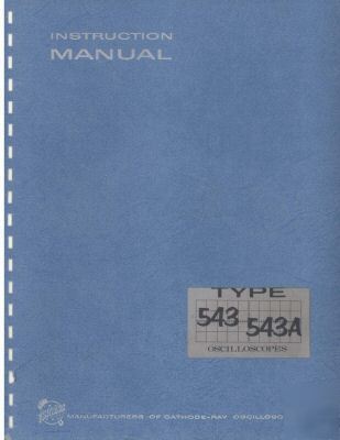 Tek tektronix 543 543A operation & service manual