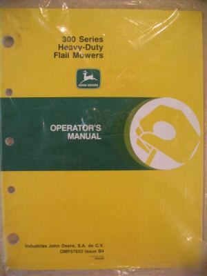 John deere 360 370 390 heavy duty flail mower op manual