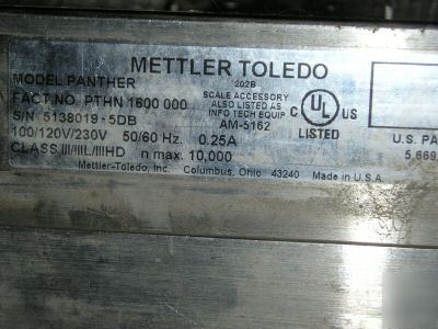 Mettler toledo panther pthn 1600 scale terminal