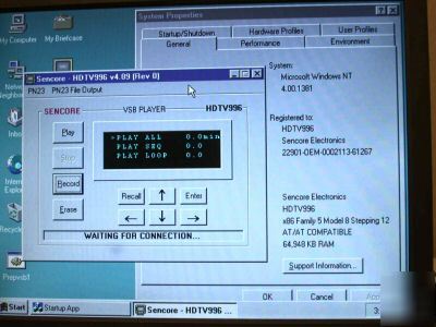 Sencore high def vsb player signal source, HDTV996