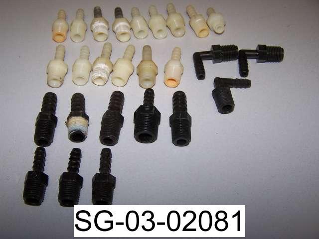 Thogus 1/4 polypropylene lot hose barbs (26) insxmpt