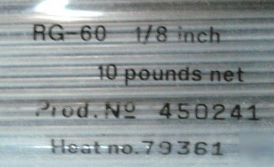 Welding wire rg-60 mild steel 1/8