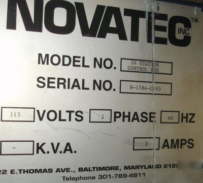 Novatec 24 port material conveying sys w/ comet sc-8 