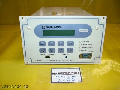 Shimadzu turbopump tmp-303/403 controller ei-D303M