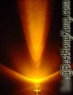 Yellow led set of 500 super bright 5MM 12000MCD+ f/r