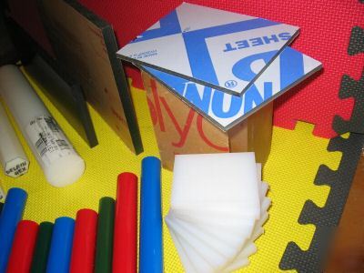 Lot-plastic sheet & rod stock for unimat-taig-sherline