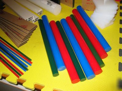 Lot-plastic sheet & rod stock for unimat-taig-sherline