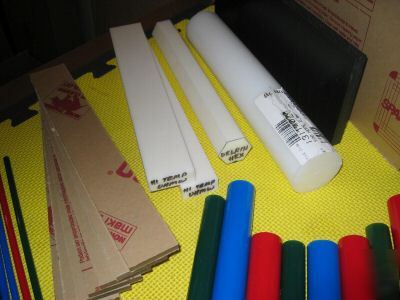 Lot-plastic sheet & rod stock for unimat-taig-sherline