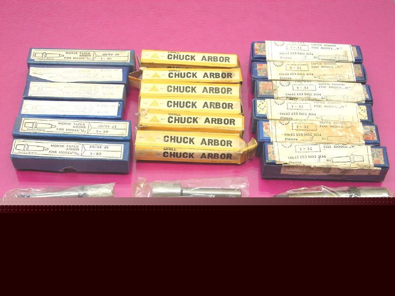 New 18 drill chuck arbor arbors mix lot (1624G)