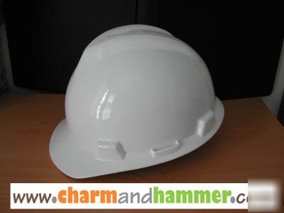 New hard hat msa vgard sz small white womens hardhat