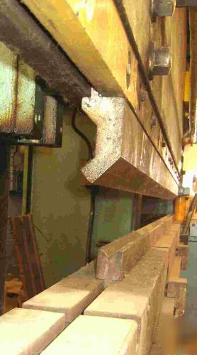 Used mechanical press brake, 130 ton (steelweld?)