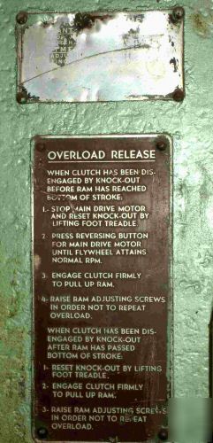 Used mechanical press brake, 130 ton (steelweld?)