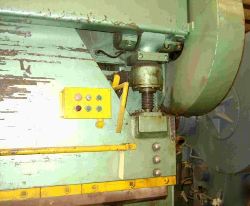 Used mechanical press brake, 130 ton (steelweld?)