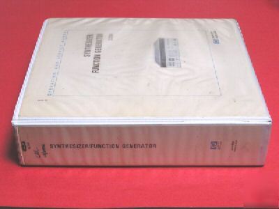 Hp 3325A operating & service manual