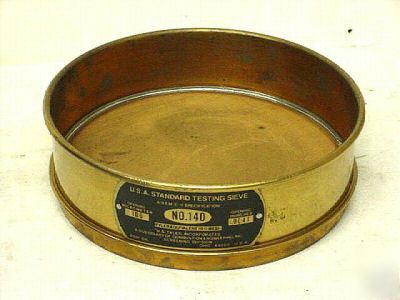 Test sieve - brass - #120 - tyler/combustion eng/fisher