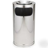 Atrium steel waste container