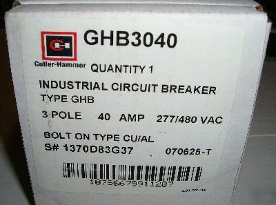 New cutler-hammer GHB3040 in box $59.95 free shipping
