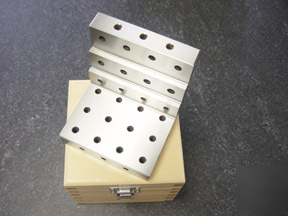 Precision 4 x 4 x 4 stepped angle plate