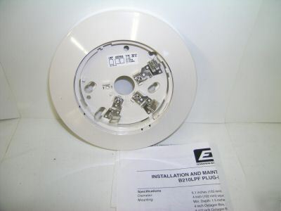 Edwards est B210LPF plug in detector base fire alarm
