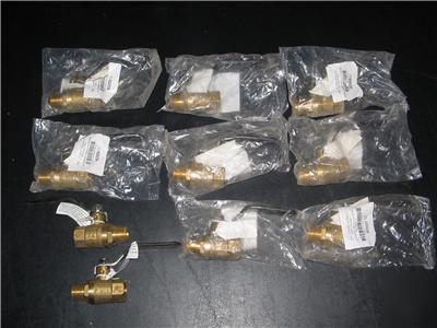 Lot of 10 ball valves high pressure 1/2