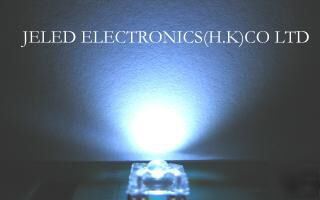 New 200X superflux white 3MM r/h led lamp 15,000MCD fs