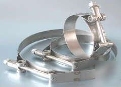 T-bolt hose clamp #840-450 4 9/32 - 4 9/16 od range