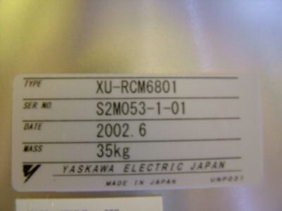 Yaskawa single arm 300MM wafer robot xu-RCM6801