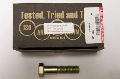 100 brighton-best grade 8 hex cap screw 3/8-16 x 3/4