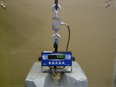 Dynamometer-tensil tester-load cell-peak hold-5000LBS.
