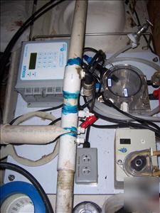 Entire ecolab pool pump house setup, commercial, hotel