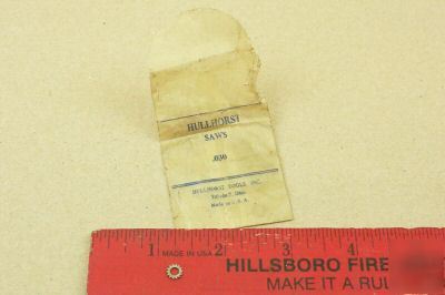 Nos hullhorst .030 mica undercutter saw blade 4 lathe