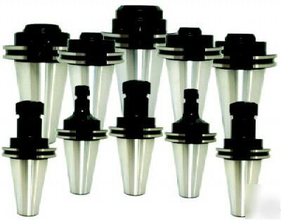 10 pc CAT50 er collet chucks & endmill holders set