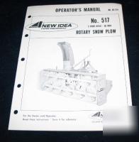 New idea rotary snow plow no 517 3 point hitch 86 inch
