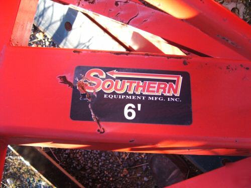 New - 6 foot heavy duty slider scraper blade, john deere