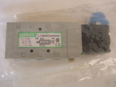 New numatics air valve 2/4, 24VDC, 1/4