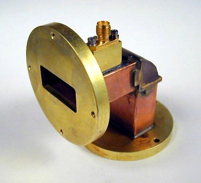 Wr-112 to sma 90 degree wave guide adapter 