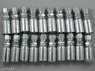 (20) fjx-04-04 female jic hydraulic hose ends/fittings