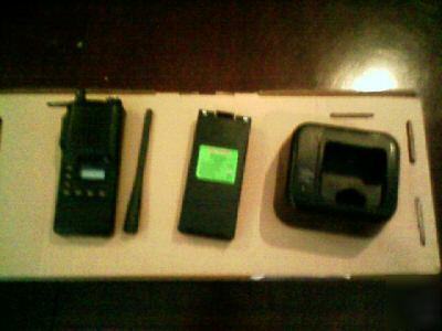 New icom radio w/ deskcharger commercial grade