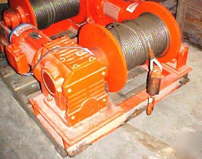 Two jeamar heavy duty lifting winch nlt 3800 3 phase 