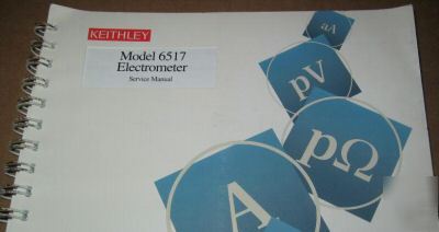 Keithley 6517 electrometer service manual