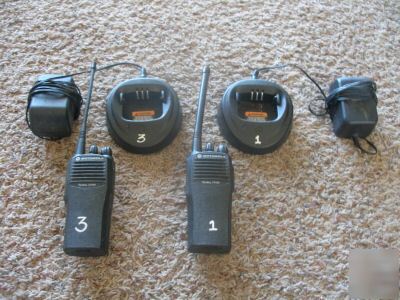 2 motorola radius series 2 way radios cp 200 CP200 vhf
