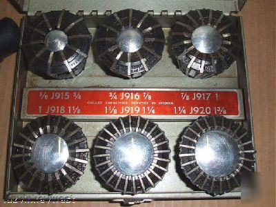 Jacobs rubber-flex collet set 5/8