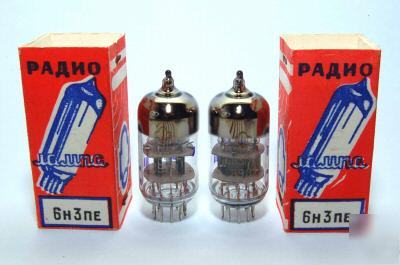 New 6N3P-e /2C51/5670/6CC42/ECC42. 50 boxed tubes 
