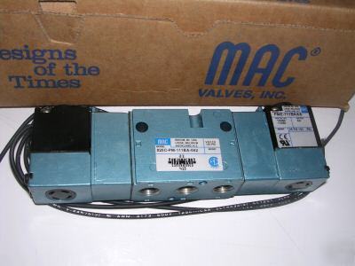 New mac 4 way pneumatic valve, 825C ac solenoid-pilot 
