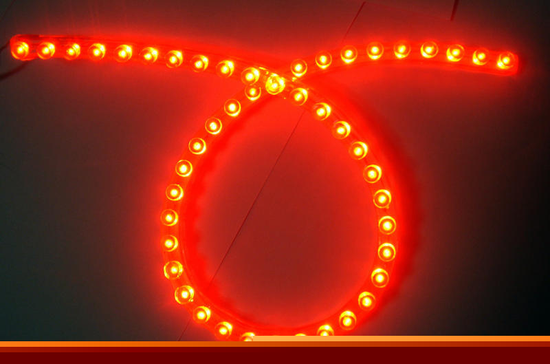 Red 12V 48 led bulb lamp 48CM pvc neon light stripe